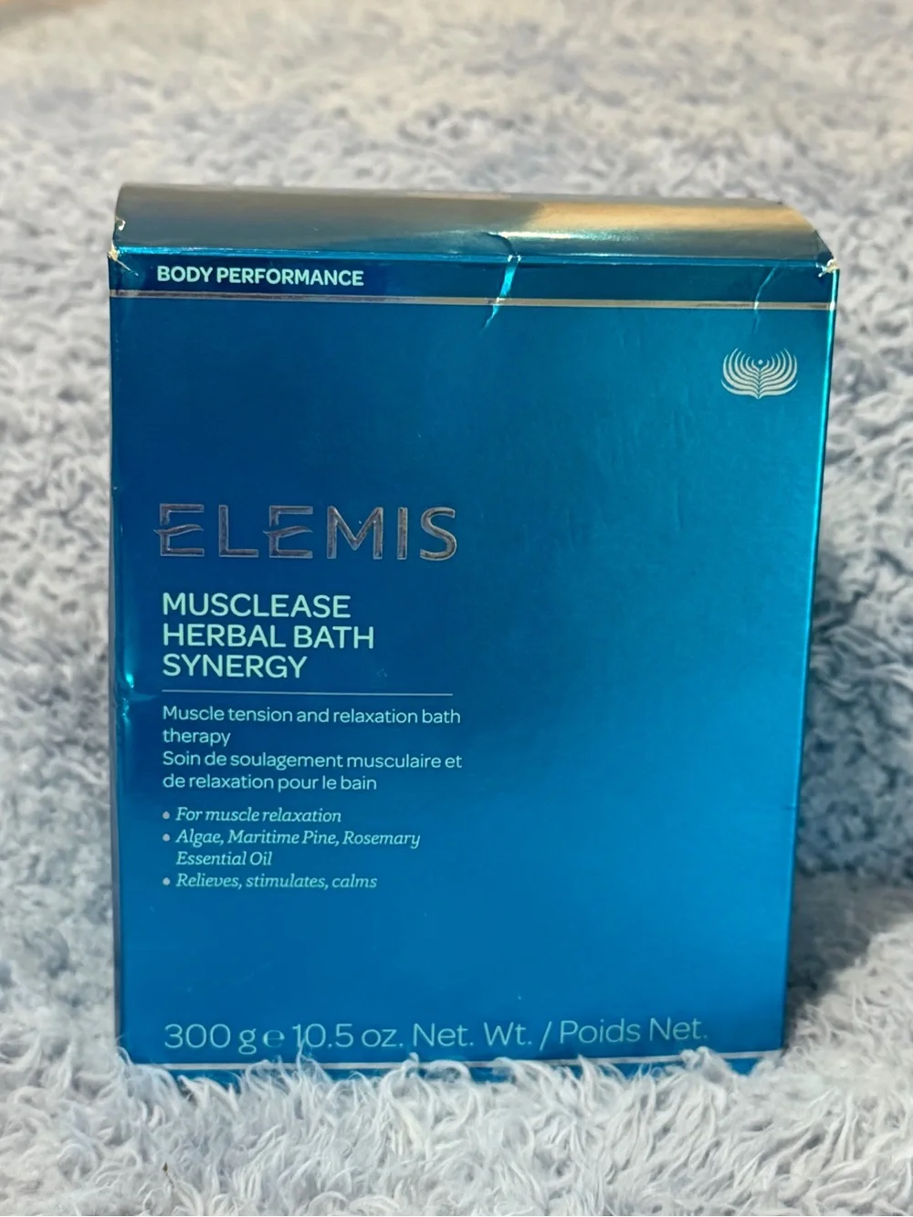 ELEMIS Musclease Herbal Bath Synergy 10 Packets 1 Box - Blue Metallic Package